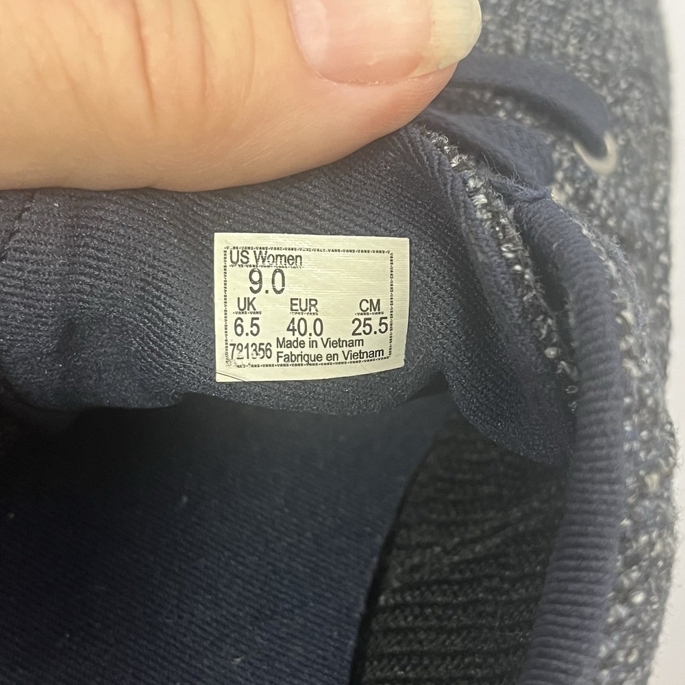 Vans UltraCush Women 9 Blue Grey Tweed Textile Low Top Sneakers 721356 - Picture 7 of 10